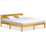 Cadre de lit sans matelas bois de manguier massif 180 cm