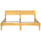 Cadre de lit sans matelas bois de manguier massif 180 cm