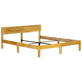 Cadre de lit sans matelas bois de manguier massif 180 cm