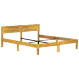 Cadre de lit sans matelas bois de manguier massif 180 cm