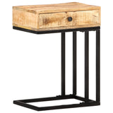 Table d'appoint en forme d'U 45x30x61cm Bois de manguier massif