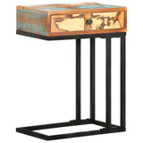 Table d'appoint en U 45x30x61 cm Bois de récupération massif