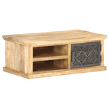 Table basse avec porte 90x50x35 cm Bois de manguier solide