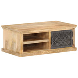 Table basse avec porte 90x50x35 cm Bois de manguier solide