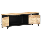 Meuble TV 120x30x40 cm Bois massif de manguier