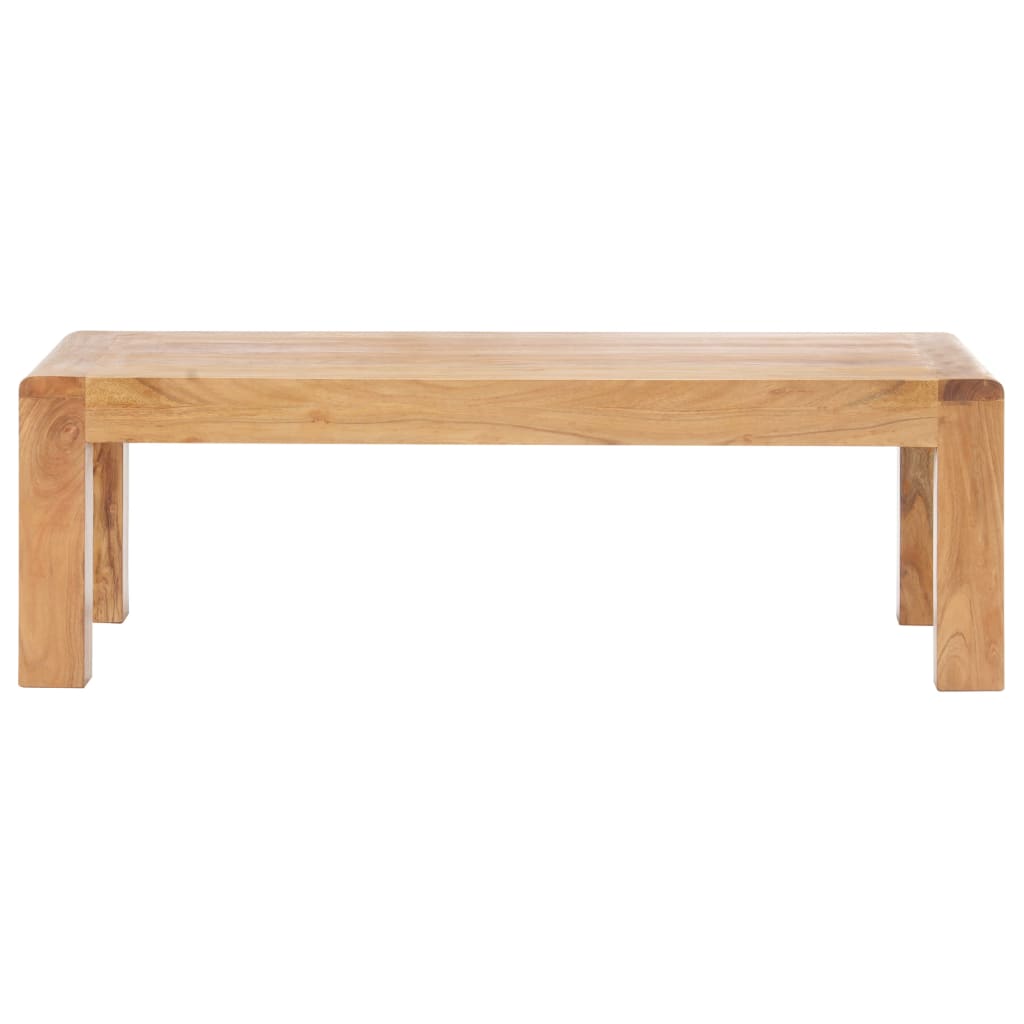 Table basse 110x60x35 cm Bois d'acacia massif et finition miel