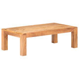 Table basse 110x60x35 cm Bois d'acacia massif et finition miel