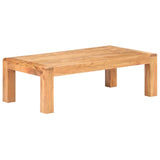 Table basse 110x60x35 cm Bois d'acacia massif et finition miel