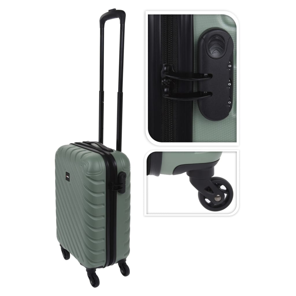 ProWorld Valise design à losanges 28 L vert