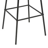 Tabourets de bar lot de 6 noir pinède solide et acier