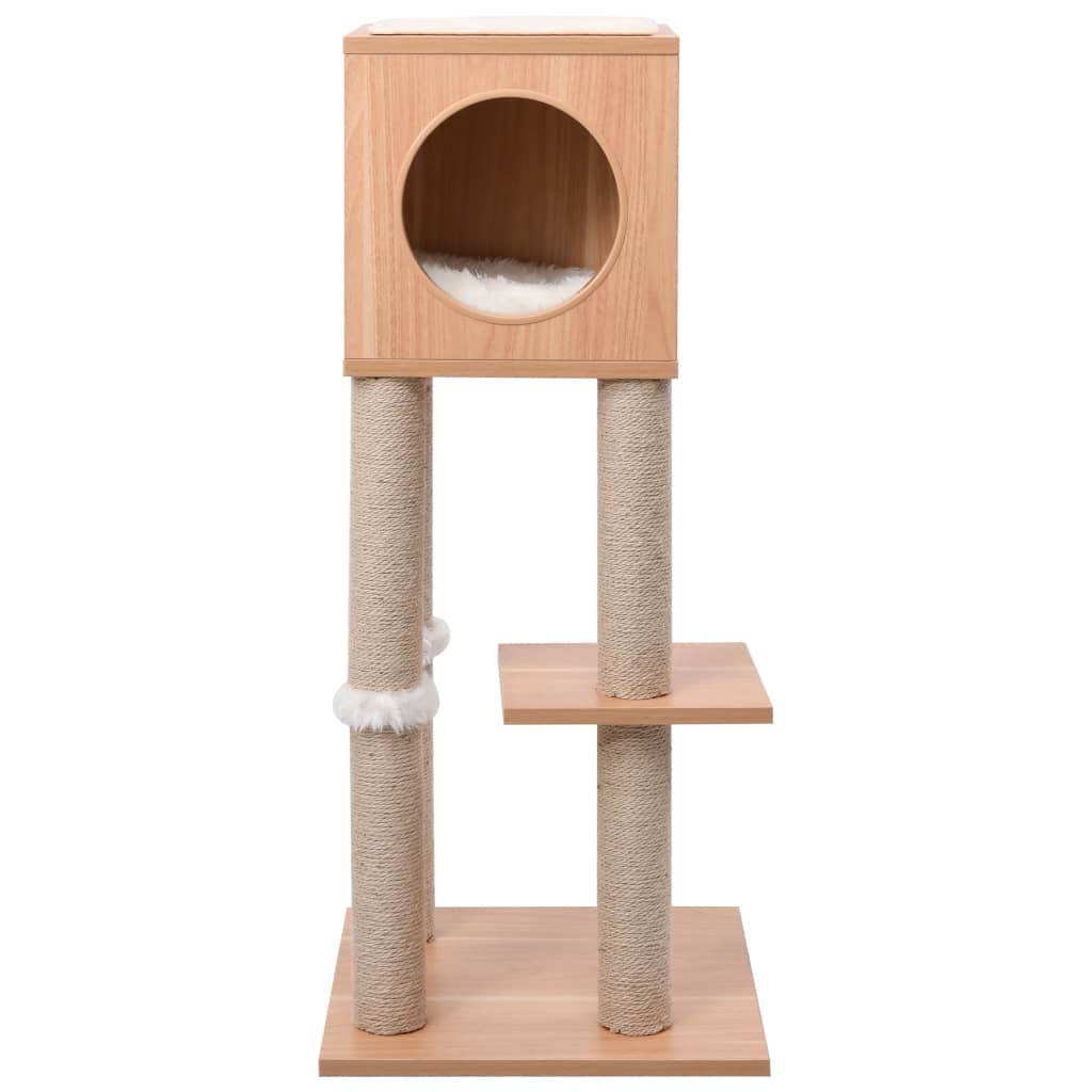 Arbre à chat avec tapis à gratter en sisal 90 cm