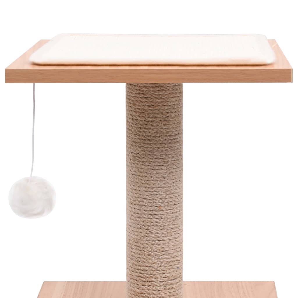 Arbre à chat avec tapis à gratter en sisal 62 cm