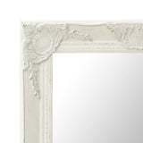 Baroque style wall mirror 50x80 cm White