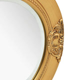 Miroir mural style baroque 50 cm Doré