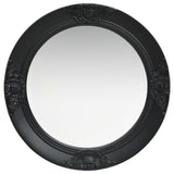 Miroir mural style baroque 50 cm noir