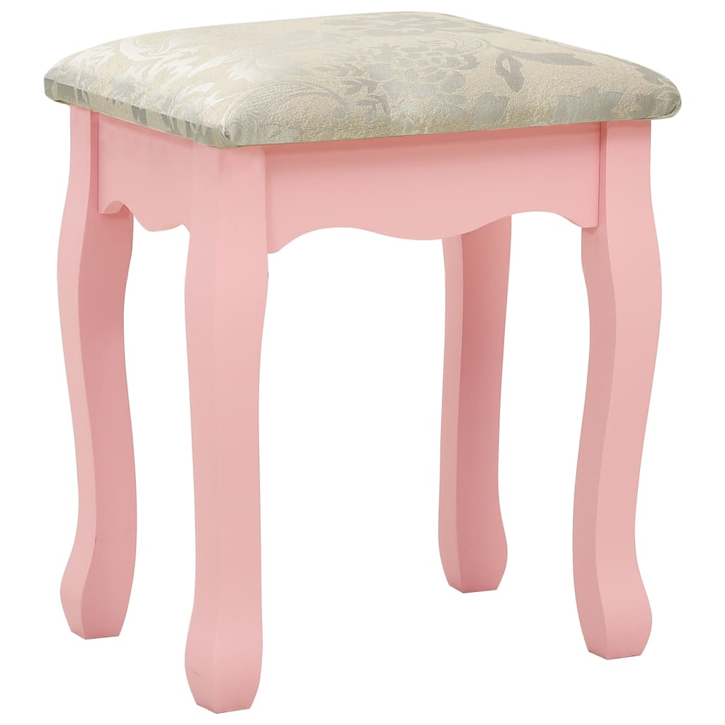 Ensemble de coiffeuse avec tabouret Rose 75x69x140 cm Paulownia