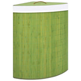 Green Bamboo Corner Laundry Basket 60 L