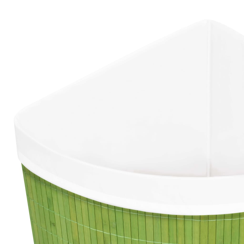 Green Bamboo Corner Laundry Basket 60 L