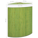 Green Bamboo Corner Laundry Basket 60 L