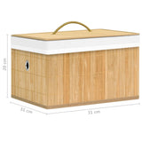 Boîtes de rangement en bambou 4 pcs