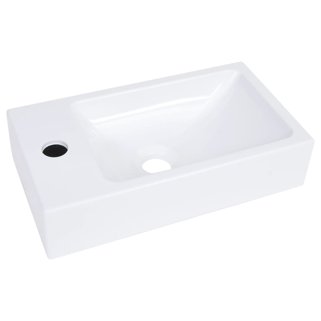 Lavabo 400x220x90 mm SMC Blanc