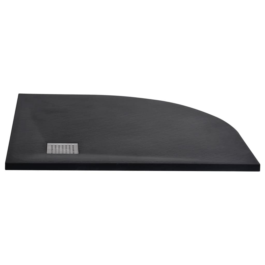 SMC Black Shower Tray 90x90 cm