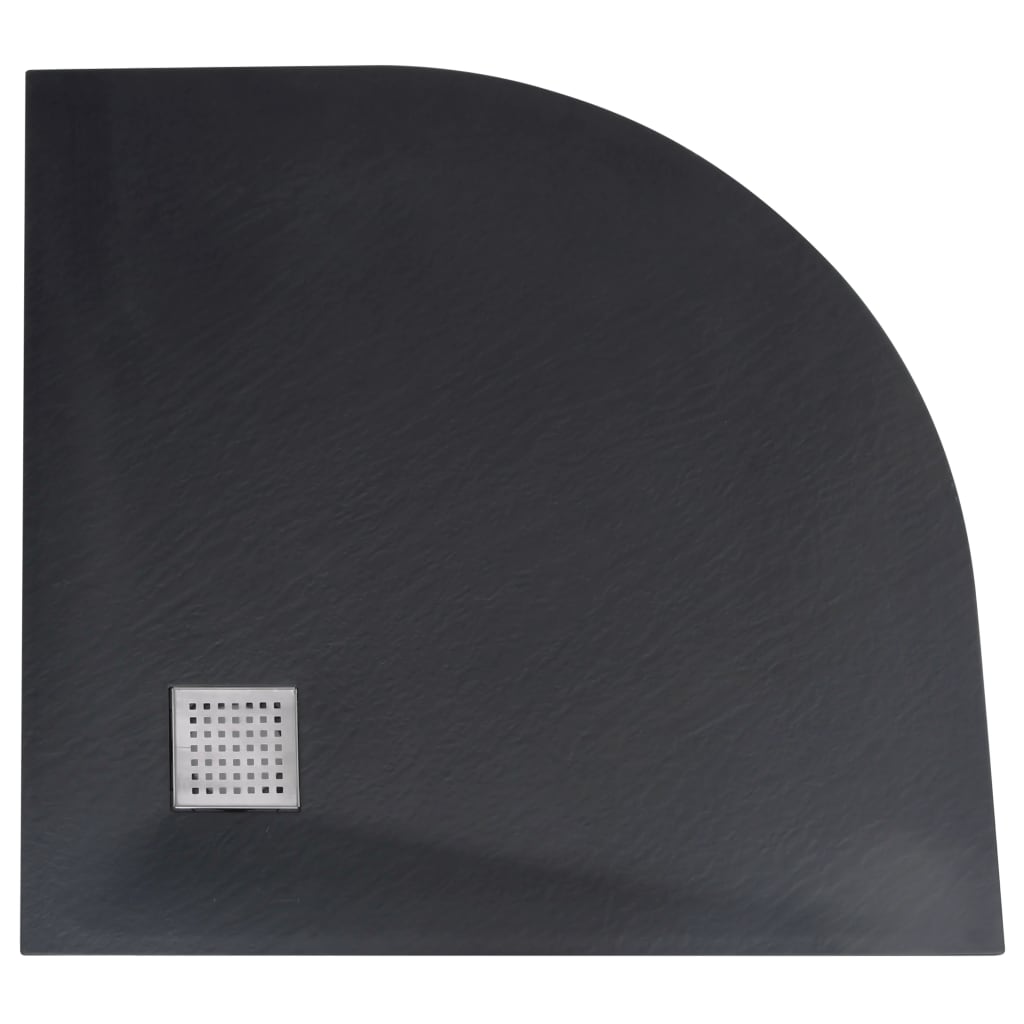 SMC Black Shower Tray 90x90 cm