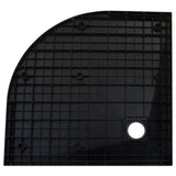 SMC Black Shower Tray 90x90 cm