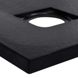 SMC Black Shower Tray 90x90 cm