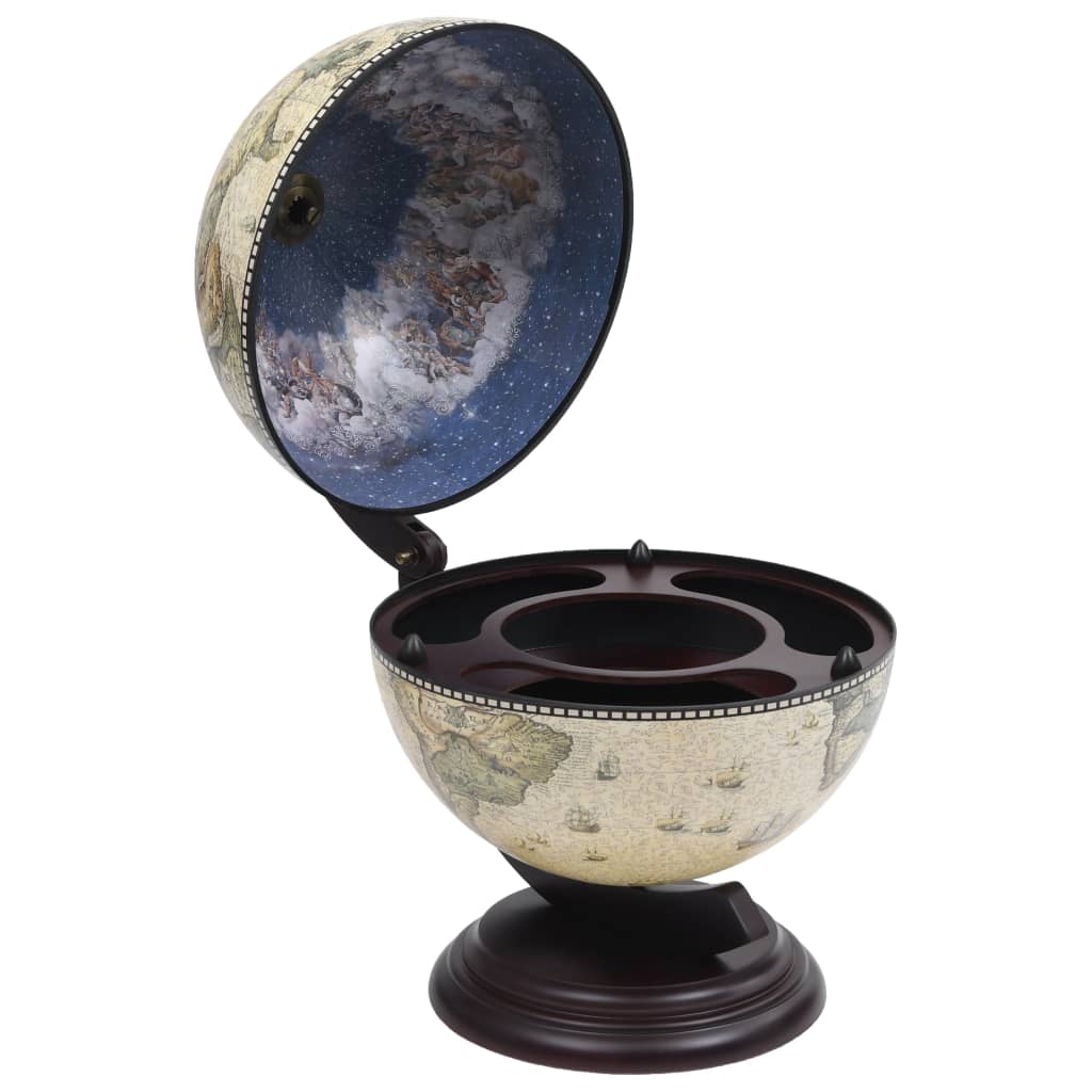 Support de vin globe de dessus de table Bois d'eucalyptus Vert