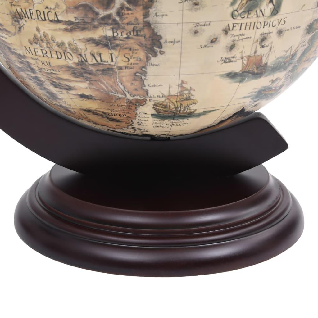 Support de vin globe de dessus de table Bois d'eucalyptus Blanc