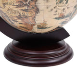 Support de vin globe de dessus de table Bois d'eucalyptus Blanc