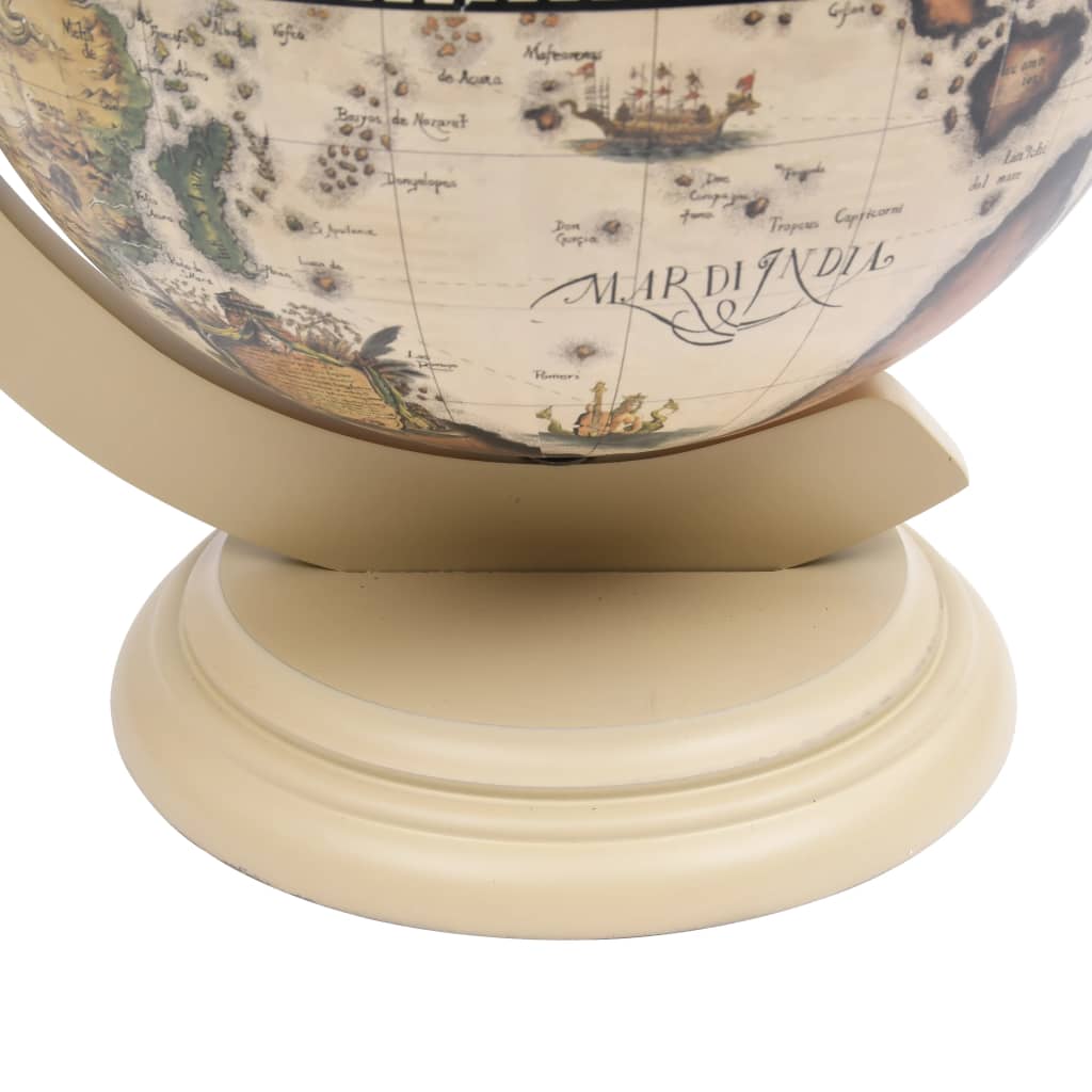 Support de vin globe de dessus de table Bois d'eucalyptus Blanc