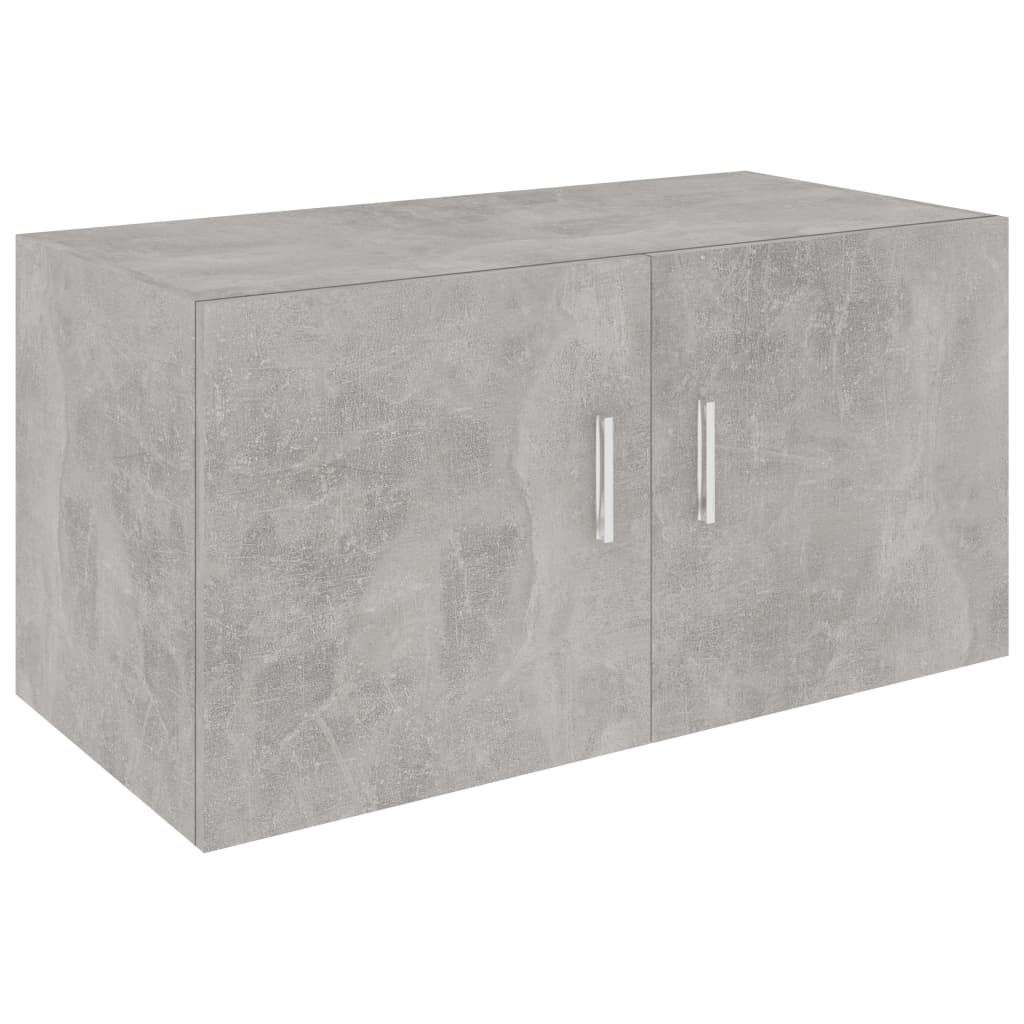 Armoire murale Gris béton 80x39x40 cm Bois d'ingénierie