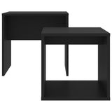 Couchtischset Schwarz 48x30x45 cm Holzwerkstoff