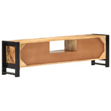 Meuble TV 140x30x40 cm Bois de manguier brut