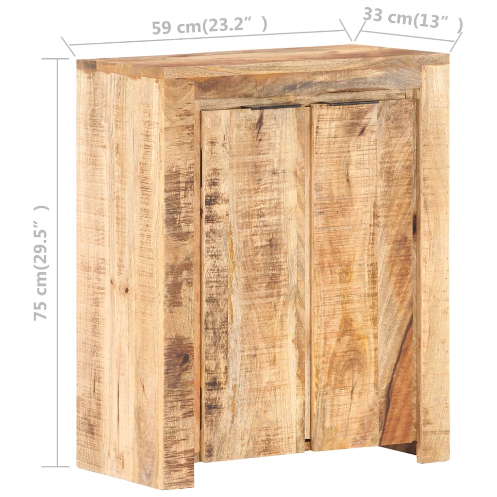 Buffet 59x33x75 cm Bois de manguier brut