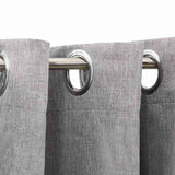 Rideaux occultants Aspect lin avec œillets 2 pcs Gris 140x225cm