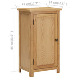 Wardrobe 45x32x85 cm Solid oak wood