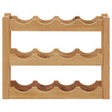 Bottle rack 12 bottles 47x21x36 cm Oak wood