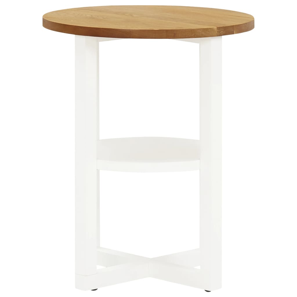 Table de lampe 40x50 cm Bois de chêne massif