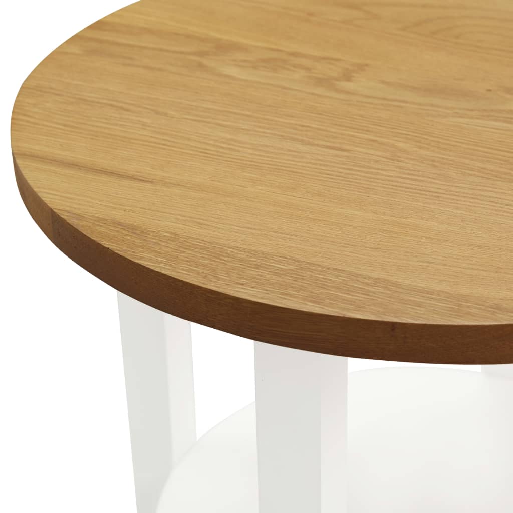 Table de lampe 40x50 cm Bois de chêne massif