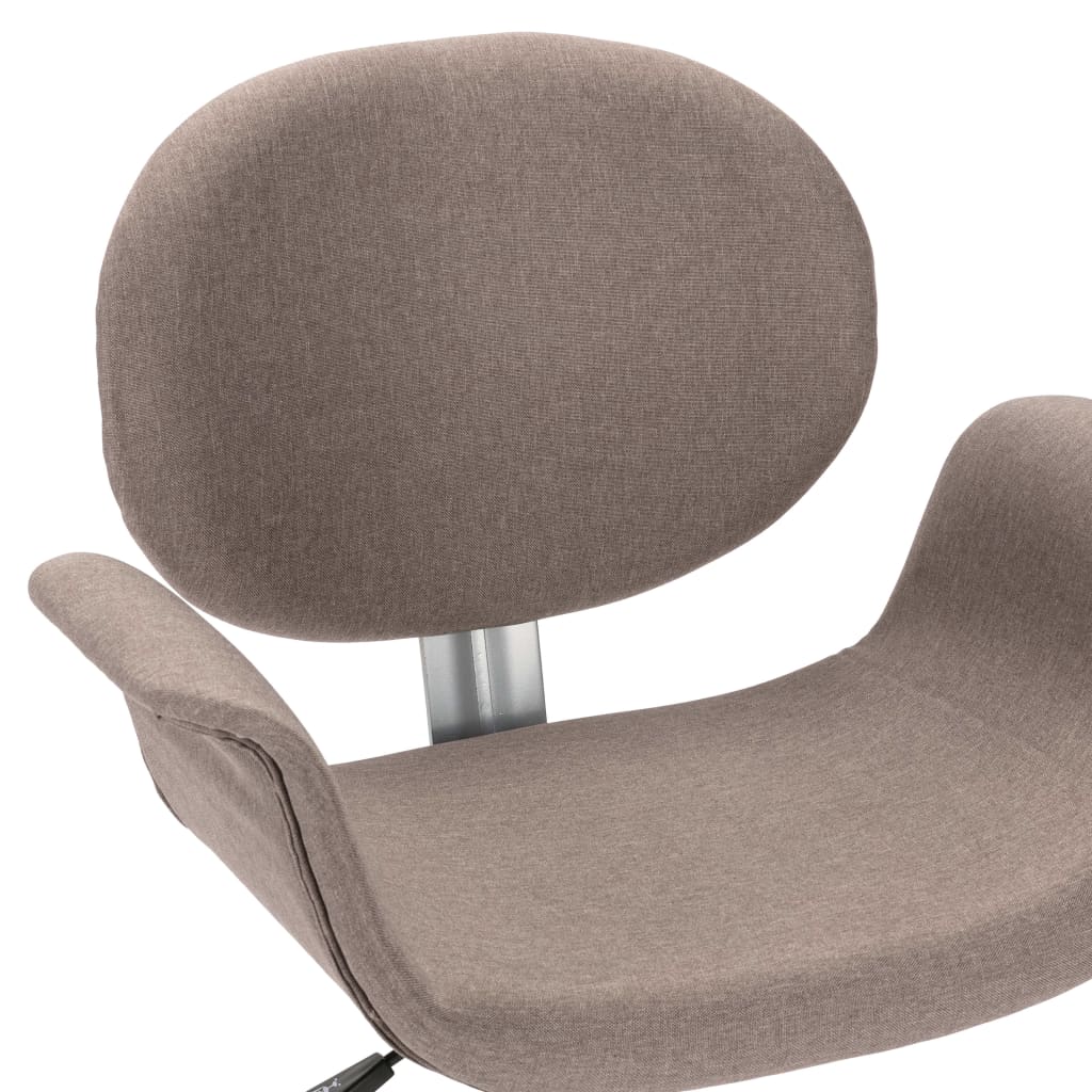 Chaises pivotantes à manger lot de 6 taupe tissu