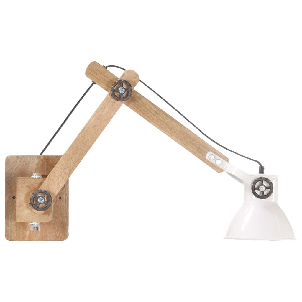 Lampe murale Style industriel Blanc Rond E27