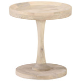 Table d'appoint Ø40x45 cm Bois de manguier massif