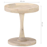 Table d'appoint Ø40x45 cm Bois de manguier massif