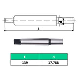 Mandrin de perçage MT2-B18 avec plage de serrage de 16 mm