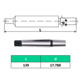 Mandrin de perçage MT3-B18 avec plage de serrage de 16 mm