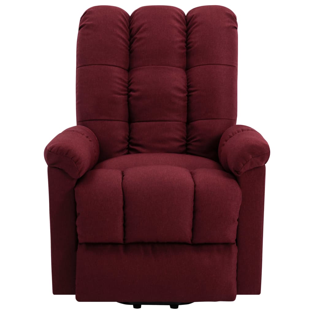 vidaXL Fauteuil Rouge bordeaux Tissu