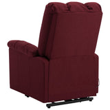 vidaXL Fauteuil Rouge bordeaux Tissu